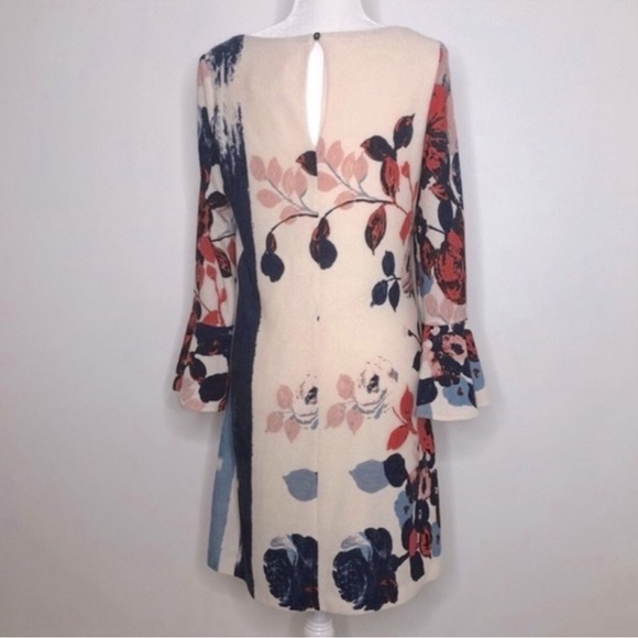 Anthropologie x Maeve women’s Anthousai floral knit bell sleeve dress, Medium - Picture 5 of 8